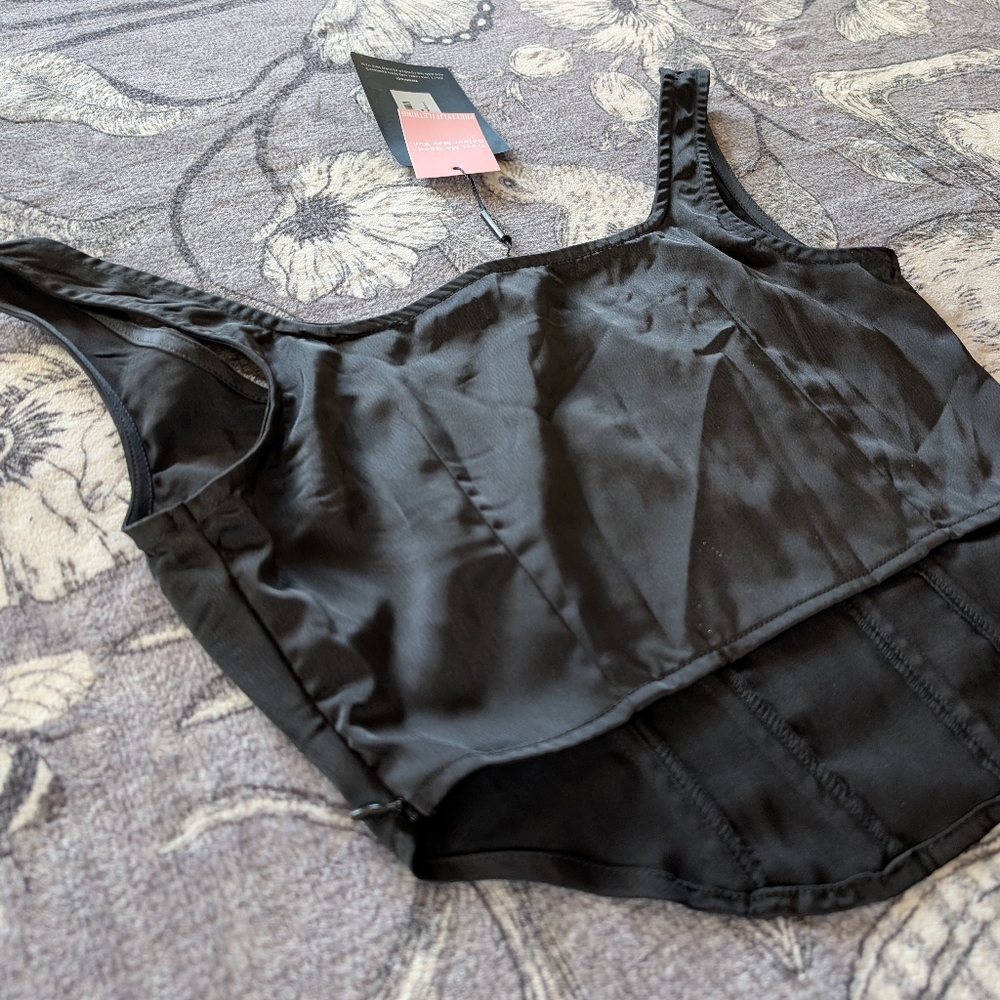 Sculpt Satin Boned Corset - Picture 4 of 4